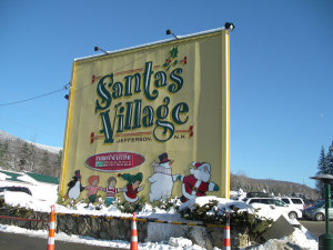 「サンタの村」というアミューズメントパーク。楽しかったけど、寒いのなんのって！